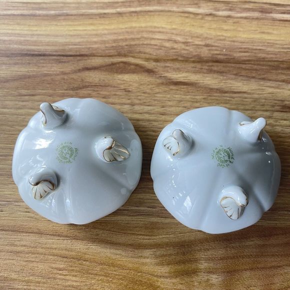 Vintage Nippon Japan Hand Painted Two Footed Small Bowls. lot of 2 - Picture 13 of 16